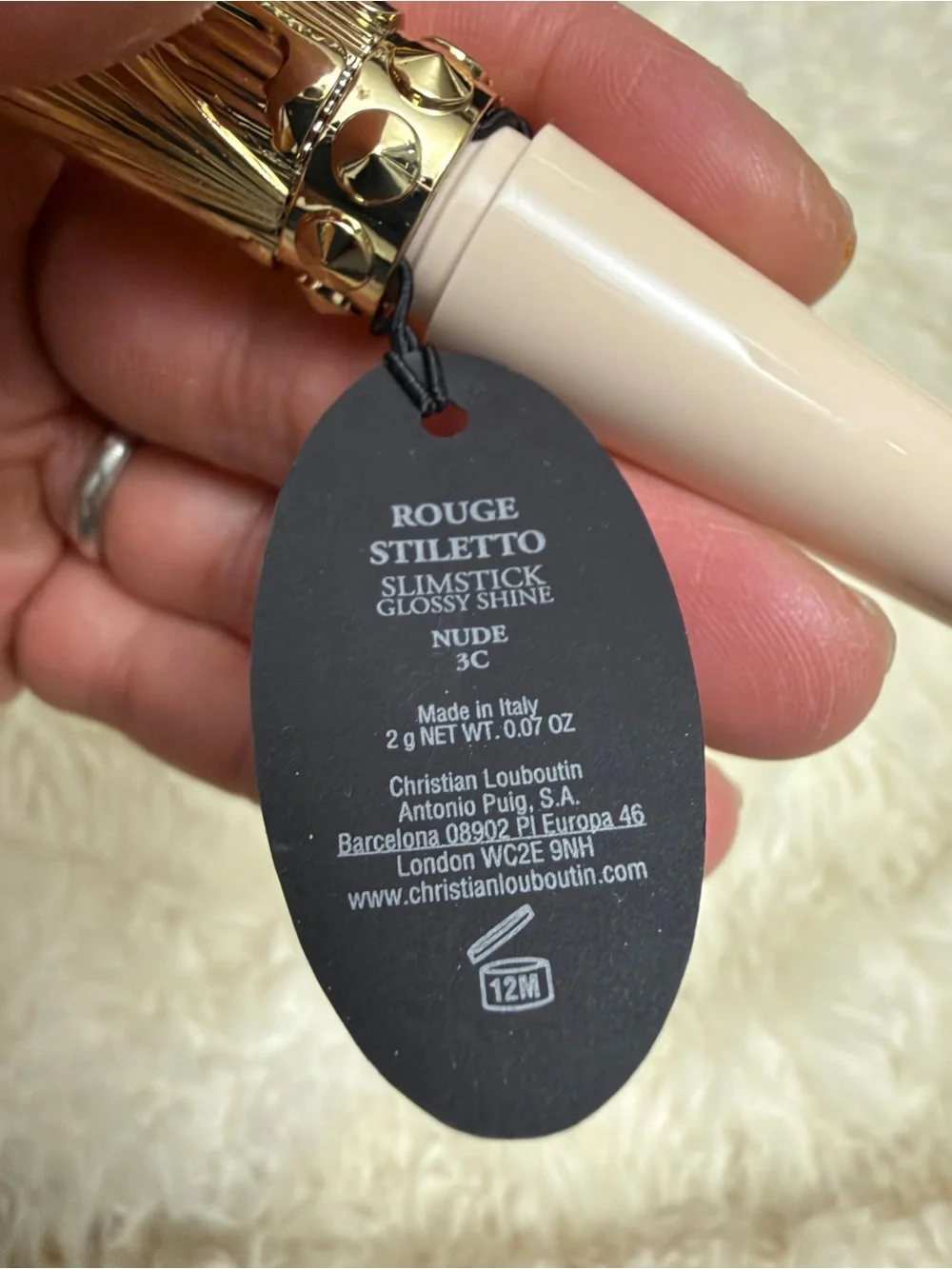 Christian Louboutin Rouge Stiletto Les Nudes Shine Lipstick 3C NUDE
